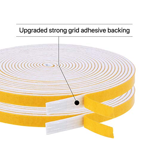 1/4 in W X 1/16 in T Ultra Thin Weather Stripping for Gasket Tape - size: 1/4"(W) x 1/16"(T) x 26'(L)