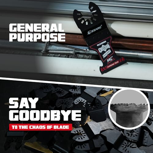 EZARC Obsidian Carbide Oscillating Saw Blades for Multi-Material, 3-Pack - size: 3 PCS Carbide
