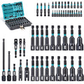 LIBRATON 54PCS Magnetic Nut Driver Set, Impact Drill Driver Bit Set 1/4"