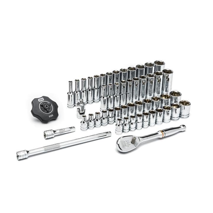 GEARWRENCH 51 Piece 1/4" Drive SAE/Metric Mechanics Tool Set | 80300