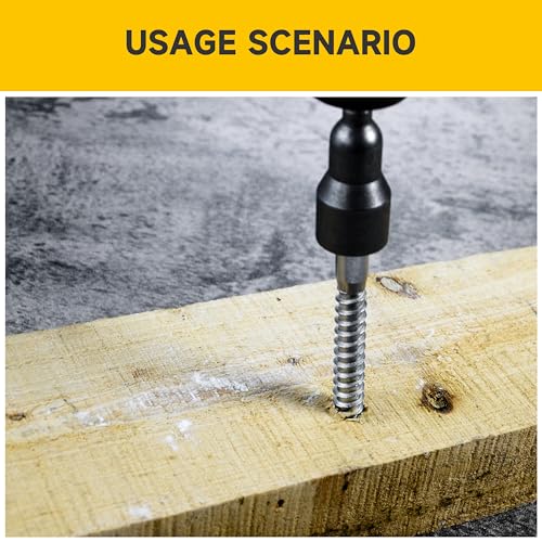 (4Sets) 1/2" x 6" Hex Head Lag Bolts, Heavy Duty Lag Screws with Washers, 304 Stainless Steel Bolts 18-8, Lag Screws Wood Screws, Partial Thread Bright Finish, 1/2 Bolt by Mywish - size: 1/2 x 6" (4 set)