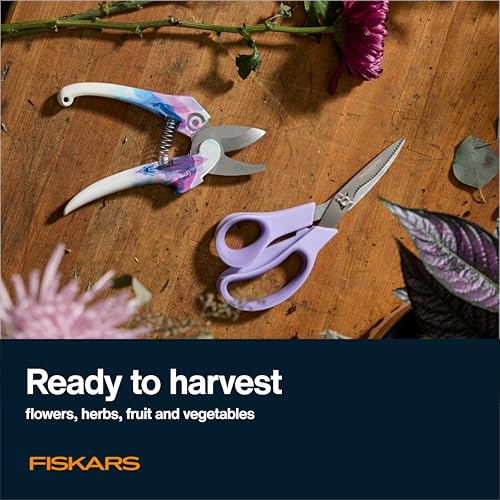 Fiskars 2-Piece Garden Tool Set, Pruning Shears & Vegetable Scissors - style: Pruner & Veggie Shears Set