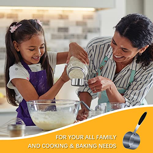 2PCS 1/2cup(118ml) Measuring Cup, Stainless Steel Measure Scoop - size: 1/2cup