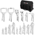 MAXPOWER 15-Piece Locking Pliers & Welding Clamps Set with Tool Bag