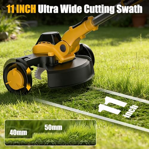 Givilo 11-Inch Weed Wacker Cordless Compatible with DEWALT 20V MAX Battery - size: 11 Inch