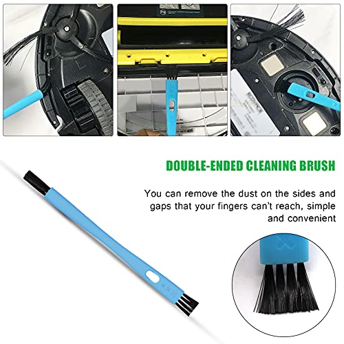 Robot Vacuum Cleaning Kit, Cleaning Tool with Brush, Cloth, Hair Cutter
