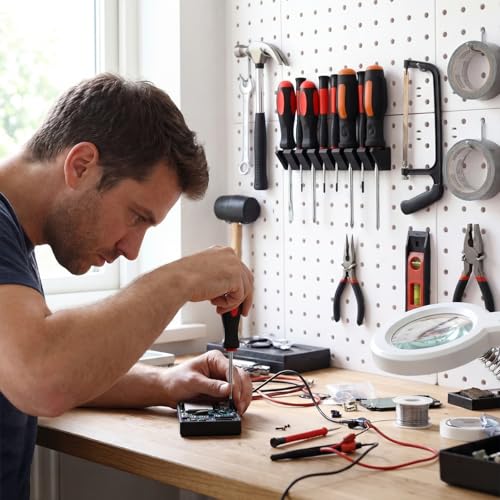 Novabright 1 Pc Black Pegboard Screwdriver Holder Pegboard Accessories - color: Black