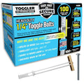 TOGGLER SNAPTOGGLE Drywall Anchors with 1/4-20 x 2.5 in Bolts, 100 Pack - size: 2.5 inches