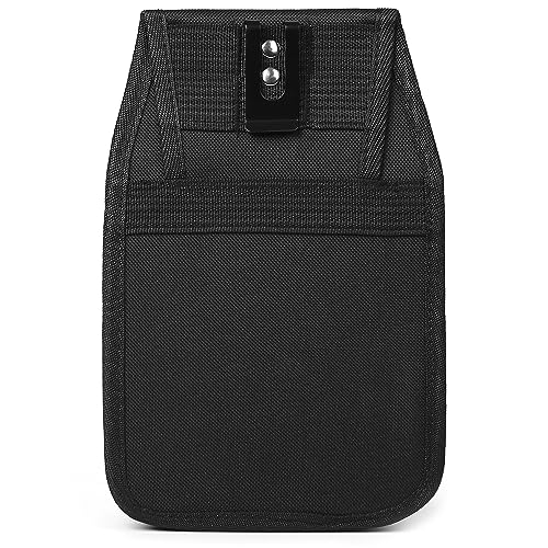 VIDAR TOOLS Small Tool Pouch with Belt Clip,Tool Belt Pouches,Electrician Tool Pouch.Mini Organizer Pocket Attachment for Tool Belt,5 Pockets and Heavy-Duty Metal Belt Clip Attachment.… - style: 6.3 IN