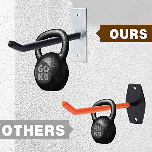 Sinoer 10 Inch Wall Mount Steel Tire Hooks,4 Pack Black - color: 4 Pack – Black