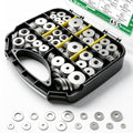 455PCS 304 Stainless Steel Fender Washer Kit, Washers for Bolts - size: SV M3-M12 (455PCS), style: Fender Washer