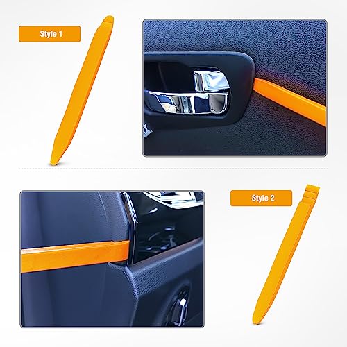 GOOACC 5 PCS Nylon Auto Trim Removal Tool Kit No-Scratch - color: Yellow, size: 5Pcs
