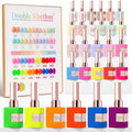 Double Rhythm 28Pcs 0.5Oz Gel Nail Polish Set Same Color Same Bottle Gel Polish Kit Nail Art Manicure Salon DIY at Home for Women (Candy Neon Collection-T24-6) - color: Candy Neon