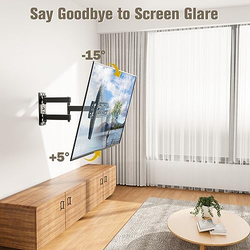 Mounting Dream TV Wall Mount Swivel and Tilt for 26-55 Inch TV up to 60 lbs - size: 26"-55" TV