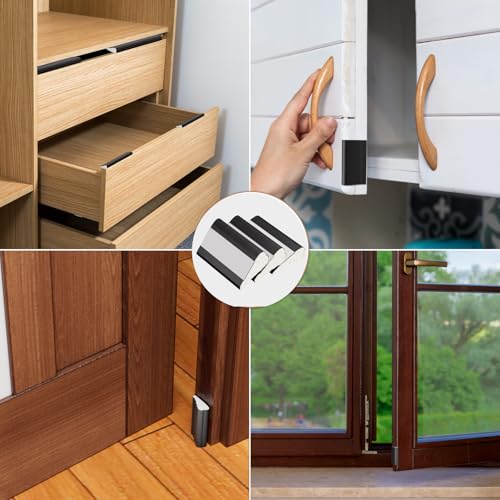 Kneelisa 118” Wedge-Shape Foam Window Weather Stripping Door Seal - color: Black, size: 118"