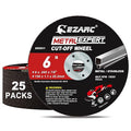 EZARC Metal Cut Off Wheels, 6'' x .045'' x 7/8'', 25-Pack - size: 25PCS 6'' x .045'' x 7/8''
