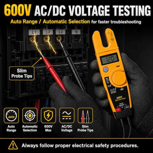 T5-600 Electrical Tester Compatible with Fluke Meter, 600V Voltage Tester - style: T5-600