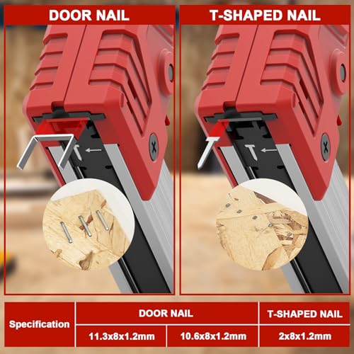 Light Duty Staple Gun,3 in 1 Manual Stapler Gun with Stapler Remover and 3000Pcs Staples for Light Wood, Fabric, Crafts, Furniture, Compatible with D/T-Type Staples for Home DIY Projects
