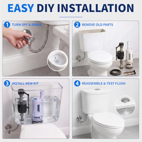 3-Inch Dual Flush Valve Replacement Kit – Fix Weak Flush & Leaks