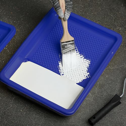 Bates- Paint Tray Liner, 9 Inch, 10 pcs, Dark Blue Paint Pans Trays, Plastic Paint Tray, Roller Tray Liners - color: Dark Blue, size: 10 Pack 9 Inch