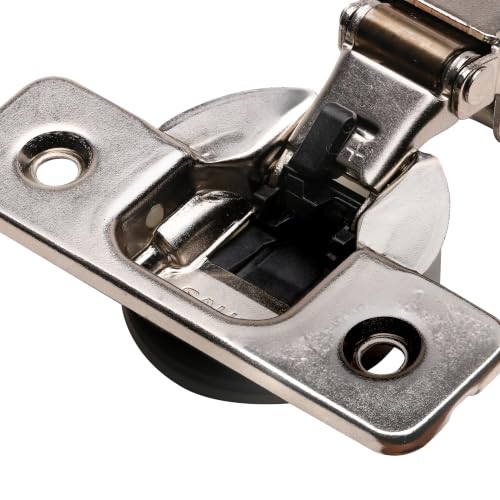 2 Pack Salice Silentia 105 Degree Soft Close Cabinet Hinge, 1/2 Inch Half Overlay, Concealed European Hinge for Kitchen Cabinet Doors, Face Frame & Frameless, Screw-On - SA105C1P6DE9