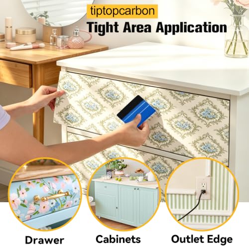 tiptopcarbon Wallpaper Kit Wallpaper Smoothing Tool Wallpaper Tools for Peel and Stick on Contact Paper Hanging Vinyl Backsplash Window Film - color: 01 Basic Kit