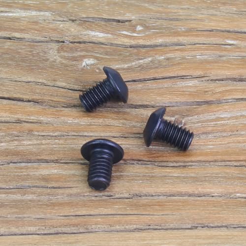 105 Pieces M4 x 6mm Button Head Socket Cap Screws, Thread Pitch 0.7mm, Sutemribor M4 Black Screws, 10.9 Grade Alloy Steel, Black Oxide Finish, Fully Threaded - size: M4 x 6mm, style: Button Head