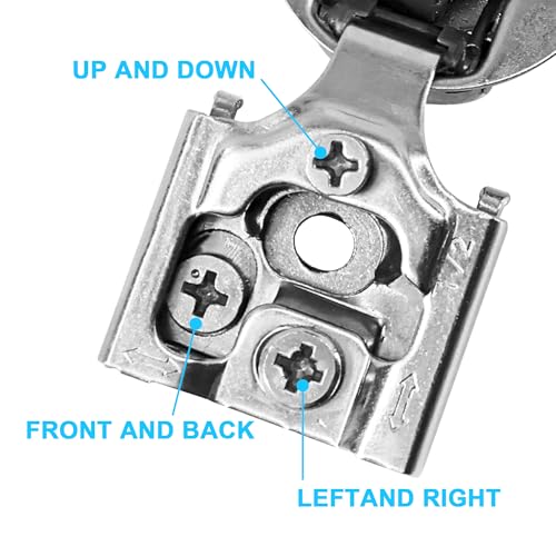 1/2 Inch Overlay Soft Close Cabinet Hinges, 6 Pack Slow Soft Close Hinges for Kitchen Cabinets Satin Nickel Hidden Self Closing Kitchen Cabinet Hinges - size: 1/2 inch Overlay