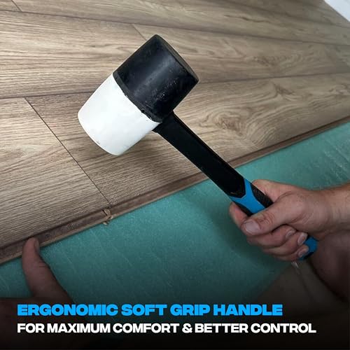 OX 24 oz Rubber Mallet Hammer, Non-Marking Head, Martillo de Goma - size: 24 Ounce