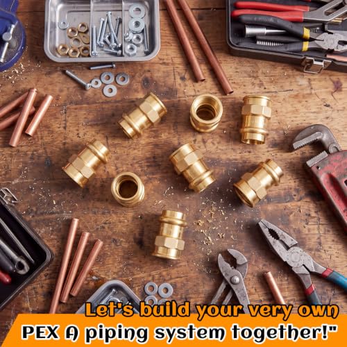 16 Pack 3/4" Press x 3/4" FIP Brass Press Fittings - color: Fip, size: 0.75 Inch