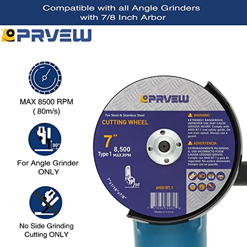 10-Pack 7-Inch Cut Off Wheels,7" x1/16 x7/8" Quality Cutting Disc - style: 7"x1/16"x7/8"(10-PK)