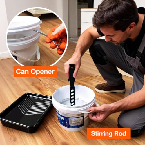 13 Pcs Paint Tray Set, Paint Brush with 9" & 4" Paint Roller - color: 13 Pack, 9" Paint Trays
