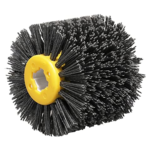 Shinboc 4.7 x 4 Inch Surface Conditioning Tool, 80 Grit Nylon Drawing Wheel - style: 80 Grit