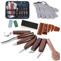 Wood Carving Kit with 6pcs Whittling Knives,Trimming Knife for Woodwork,Chip Carving Knife Kit, Whittling Kit DIY Hobbies for Beginners Adults Kids Hobby - size: 6PCS Flat Handle