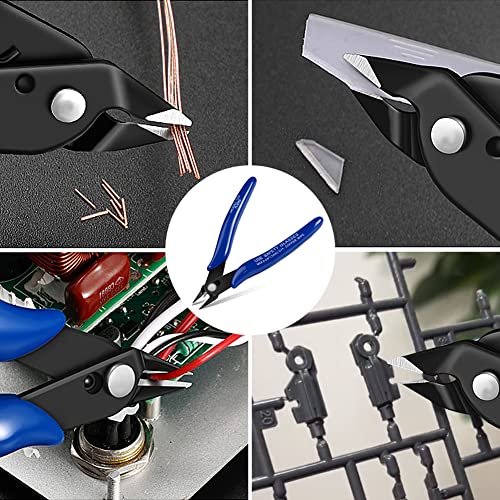 Ainiv Wire Cutters, Spring-loaded Side Cutters Flush Cutters, Diagonal Cutters Precision Side Cutters, Diagonal Cutting Pliers in CRV Steel, Heavy Duty Cutting Pliers for Electrical, Homes - color: Wire Cutter-1pcs, size: 1pc