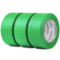 CHUANGSEED 3-Pack Green Painters Tape 1.88 Inches x 60 Yards Green Masking Tape Bulk - Sharp Edge Line Technology, Produces Sharp Lines Residue-Free and Artisan Grade Wall Trim Tape - color: Green