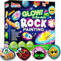 Rock Painting Kit- Glow in The Dark Rock Kit, Arts and Crafts for Kids Ages 6-12, Art Supplies Toy, Kids Craft Paint Kits, Arts & Crafts for Boys Girls Birthday Party Gift Toy - style: Glow in the Dark