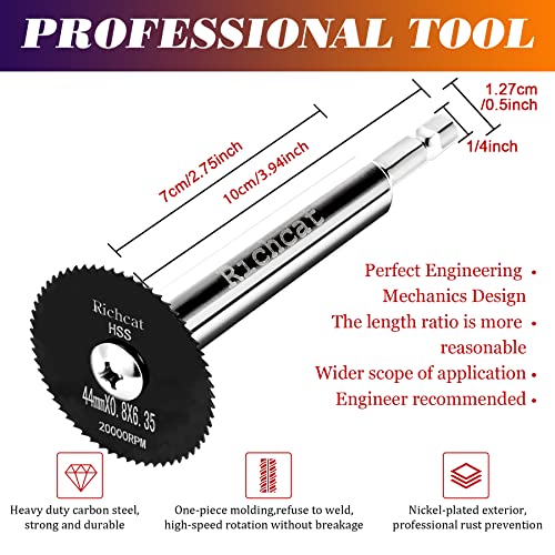 PVC Pipe Inside Cutter, Internal Plastic ABS Pipe Cutter Set, 1/4" Hex Shank, High Speed Steel (5 Black Saw Blades) - size: 1/4" Hex Shank (5 Black Saw Blades)