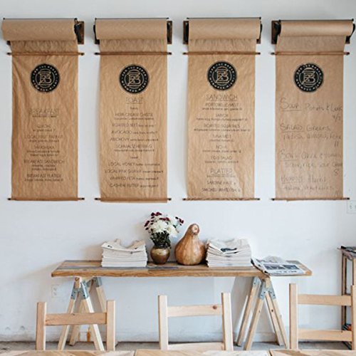 RUSPEPA Brown Kraft Paper Roll, 36"x 1200"(100'), Crafts Kraft Paper for Gift Wrapping, Poster Bulletin Board Arts Crafts, Bouquet Flower Wrapping, Table Covering Packing Shipping Dunnage & Parcel - color: Brown, size: 36" x 100'