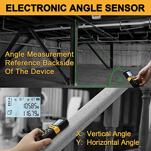 PREXISO Laser Measuring Tool Rechargeable, 265Ft Green Laser Distance Meter