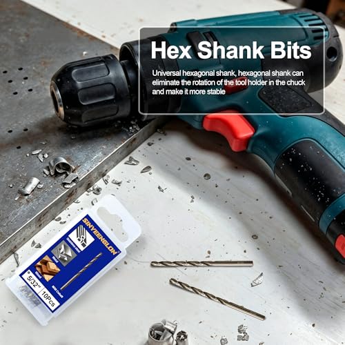 5/32 Cobalt Drill Bits for Metal and Hardened Steel (10Pcs) - size: 5/32 in (10 pcs)