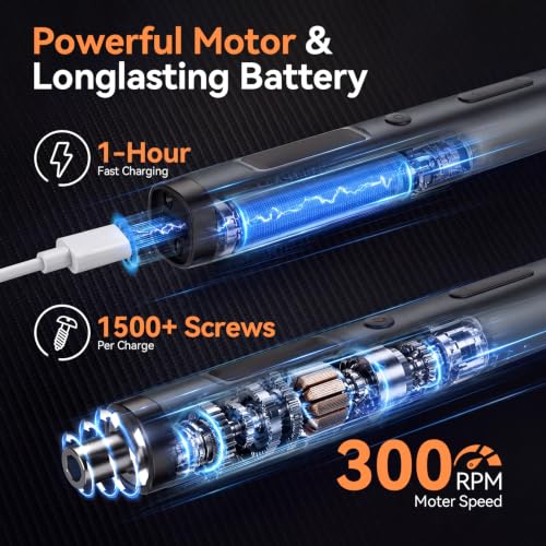 LIFEGOO 167 in 1 Electric Screwdriver Set: Mini Electric Screwdriver Cordless with Extension Rod & Pry Tools, Electronic Power Screwdriver Repair Tool Kit for RC, Computer, PC Building, Laptop