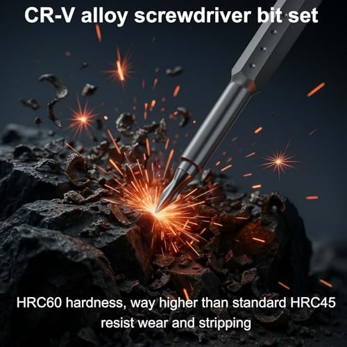 44 in 1 Small Magnetic Precision Screwdriver Set with Case, 360° Spin Handle DYI Mini Multifunction Screwdriver Bit Kit, Repair Tool Kit for Electronics,Phone,Laptop,Macbook,PC,Watch,Eyeglass,jewelry