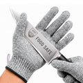 A5 Cut Resistant Gloves, Food Grade Kitchen Safety Gloves - color: Gray, size: Medium
