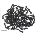 105 Pieces M2 x 6mm Button Head Socket Cap Screws, Thread Pitch 0.4mm, Sutemribor M2 Black Screws, 10.9 Grade Alloy Steel, Black Oxide Finish, Fully Threaded - size: M2 x 6mm, style: Button Head