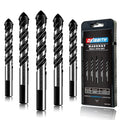 5-Piece 9/16“ Masonry Drill Bits for Tile Glass Ceramic Wall Brick Stone Soft-Metal Wood,9/16 Inch Concrete Drill Bits Cement Drill Bit Set, 3-Flat Shank, YG8 Carbide Tungsten Steel Alloy Tip 14mm - size: 5 Piece 9/16 Inch Drill Bit Set