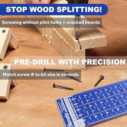 Screw Size Chart & Drill Bit Gauge, Laser-Etched 6061 Aluminum