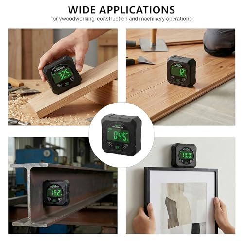 Digital Angle Finder, Strong Magnetic, LED Display Backlight