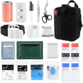 IFAK Trauma First Aid Kit Molle Pouches Emergency Survival Kit for Tactical Car Travel Hiking Camping(Black)
