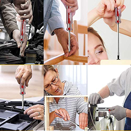 small screwdriver tool flat head and Phillips screw driver- #2 Phillips, Slotted 1/4” used to repair toys; musical instruments, microphones loose screws - color: Green